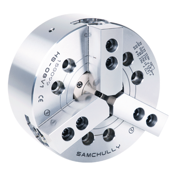 Samchully 5 3 Jaw Open Center Power Chuck Plain Back Mount HS-05