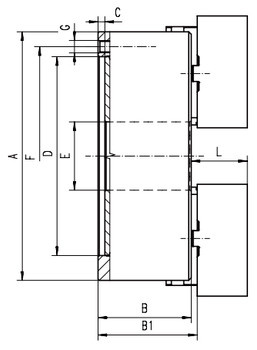 Bison 10 2 Jaw Self Centering Manual Chuck Plain Back 7-830-1000 Bison 10 2 Jaw Self Centering Manual Chuck Plain Back 7-830-1000