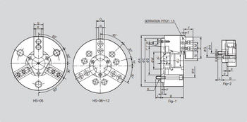 Samchully 10 3 Jaw Open Center Power Chuck A2-8 Adapter HS-10A08 Samchully 10 3 Jaw Open Center Power Chuck A2-8 Adapter HS-10A08