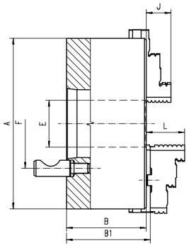 Bison 10 3 Jaw Self Centering Manual Chuck D1-6 Mount 7-803-1036 Bison 10 3 Jaw Self Centering Manual Chuck D1-6 Mount 7-803-1036