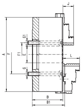 Bison 8 3 Jaw Self Centering Manual Chuck A1-6 Mount 7-821-0816 Bison 8 3 Jaw Self Centering Manual Chuck A1-6 Mount 7-821-0816