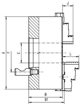 Bison 12 3 Jaw Self Centering Manual Chuck D1-6 Mount 7-823-1236 Bison 12 3 Jaw Self Centering Manual Chuck D1-6 Mount 7-823-1236