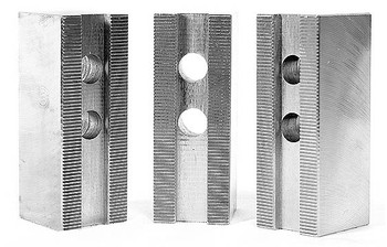 1.5mm x 60° Soft Top Jaws for 8 Power Chuck, Flat, Aluminum, PK3, HO 8300AF 1.5mm x 60° Soft Top Jaws for 8 Power Chuck, Flat, Aluminum, PK3, HO 8300AF