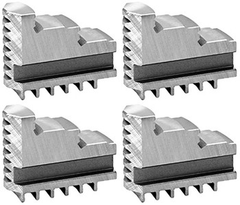 Bison Hard Solid ID Master Jaws for 8 Scroll Chuck, 4pc, 7-881-408