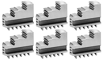 Bison Hard Solid OD Master Jaws for 8 Scroll Chuck, 6pc, 7-880-608