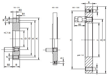 Bison Finished D1-4 Adapter Plate 7-878-064 for 6 Chucks Bison Finished D1-4 Adapter Plate 7-878-064 for 6 Chucks