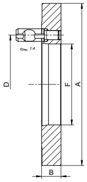 Bison Semi-Finished D1-8 Adapter Plate 7-878-1680 for 16 Chucks