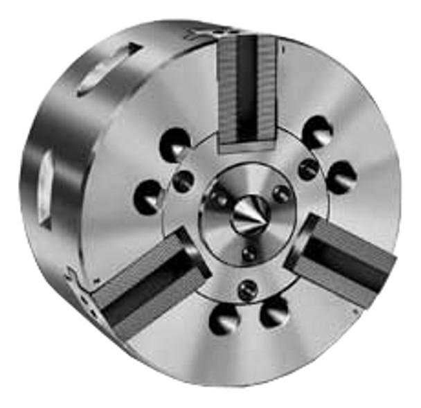 Pratt Burnerd 12" 3 Jaw Closed Center Float Compensation Hydraulic Power Chuck A2-8 Mount DFC12-A8