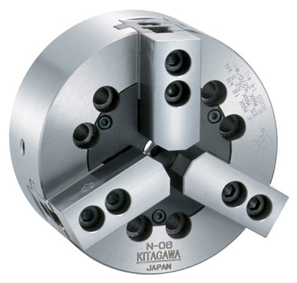 Kitagawa 12 3 Jaw Closed Center Power Chuck Plain Back N-12