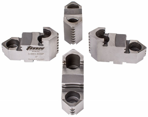 TMX Hard Top Jaws for 16 4 Jaw Scroll Chuck, 4 Piece Set, 3-883-416P