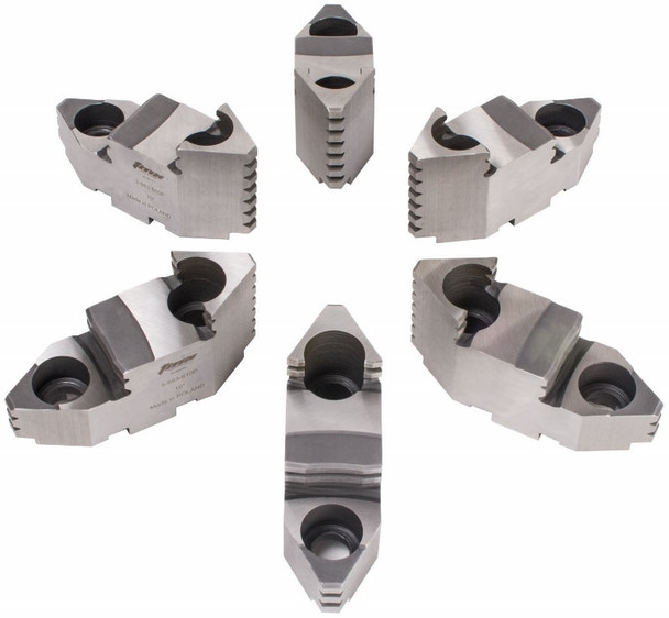 TMX Hard Top Jaws for 6 6 Jaw Scroll Chuck, 6 Piece Set, 3-883-606P