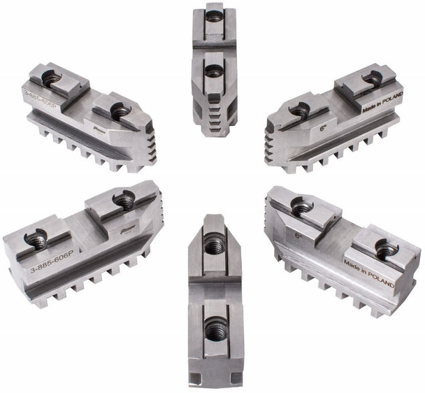 TMX Hard Master Jaws for 5 Scroll Chuck, 6 Piece Set, 3-885-605P