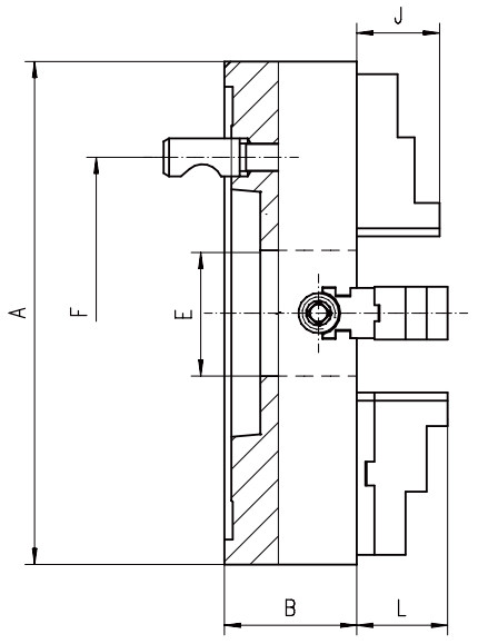 Bison 10 4 Jaw Independent Manual Chuck D1-5 Mount 7-853-1035