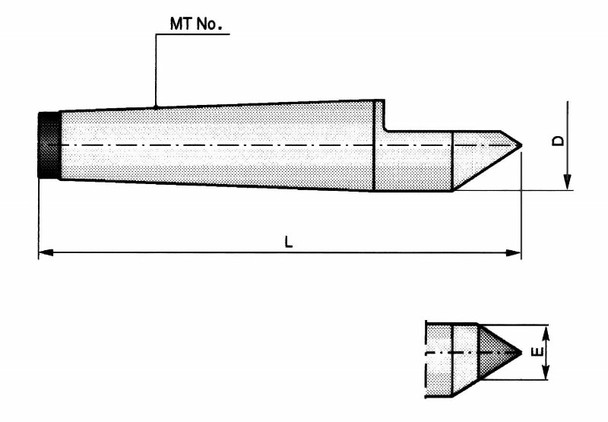 TMX 2 MT Carbon Steel Half Dead Center 3-540-002P