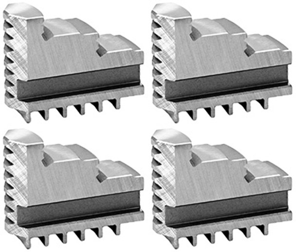 Bison Hard Solid ID Master Jaws for 12 Scroll Chuck, 4pc, 7-881-412