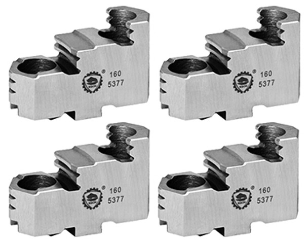 Bison Hard Top Jaws for 6 Scroll Chuck, 4pc, 7-883-406