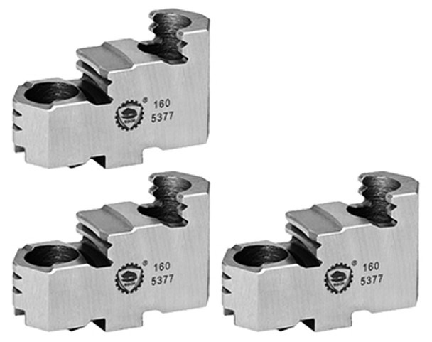 Bison Hard Top Jaws for 16 Scroll Chuck, 3pc, 7-883-316