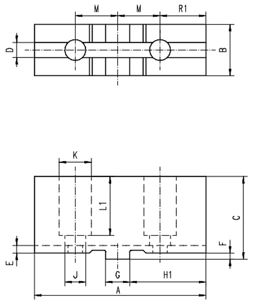 Bison Soft Top Jaw for 8" Scroll Chuck, 1pc, 7-884-308