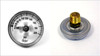 Backmount Pressure Gauge, 200 PSI, 1/4", 1.65" Face #0806AB