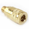 1/4" Body x 1/4" MPT Automotive Brass Coupler, 6-Ball #080E19