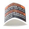 Label Hot Surface En #099C04