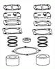 Air Compressor Pump Overhaul Kit #09B75F