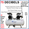 New California Air Tools Ultra-Quiet, Oil-Free Air Compressor with Automatic Drain Valve, 4 HP #1163CA