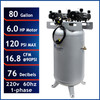 New California Air Tools Powerful Ultra-Quiet & Oil-Free 80-Gallon 6.0 HP Electric Stationary Air Compressor #116657 New California Air Tools Powerful Ultra-Quiet & Oil-Free 80-Gallon 6.0 HP Electric Stationary Air Compressor #116657
