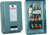 Air Compressor Sales 230V 1 Phase 40A, open electrical control box showing internal wiring and components.