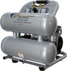 California Air Tools Ultra-Quiet & Oil-Free, 1.0 HP, 4.6 Gal. Aluminum Twin-Tank Air Compressor with Auto Drain Valve #116666