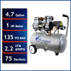 New California Air Tools Quiet & Oil-Free 1.0 HP, 4.7 Gallon, Steel Tank Electric Portable Air Compressor #116695 New California Air Tools Quiet & Oil-Free 1.0 HP, 4.7 Gallon, Steel Tank Electric Portable Air Compressor #116695