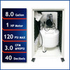 New California Air Tools Ultra-Quiet & Oil-Free 1.0 HP, 8-Gallon Air Compressor with Sound Proof Cabinet #1166B0