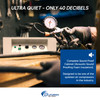 New California Air Tools Ultra-Quiet & Oil-Free 1.0 HP, 8-Gallon Air Compressor with Sound Proof Cabinet #1166B0
