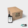 Air Compressor Sales Air Tool Oil, case of 12 quarts #01A140, with a black bottle of synthetic lubricant for air tools and a cardboard box labeled ACS Synthetic Lubricant Air Tool Oil.