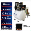 California Air Tools Powerful Powerful 2.0 HP SMART Ultra Quiet & Oil-Free 10-Gallon Air Compressor with 98% Air Dryer and Automatic Drain Valve #11673F