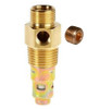 Conrader CTD1234-PLUG 1/2' Comp x 3/4' MPT Check Valve with 1/8 inch #1162A1, brass check valve with threaded fittings and removable plug.