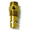 Conrader Check Valve, 3/4 inch compression x 3/4 inch MPT with 1/8 inch plug, CTD3434 #116316, brass check valve for plumbing and fluid control applications.