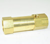 Conrader Check Valve, 1/2" FPT x 1/2" FPT, CLB12 #022AF2, brass check valve with threaded connections for plumbing systems.