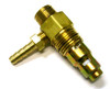 Check Valve 1/2" Compression x 1/2" MPT with 1/8" Hose Barb, CTD1212-B1 #116294