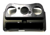 NuAir / Fini Plastic Control Panel #05C38E, black plastic control panel with multiple circular openings for switches and display components.
