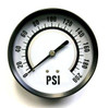 NuAir / Fini Gauge #05C2FE, analog pressure gauge displaying PSI in black and white with a needle pointing to approximately 130 PSI.