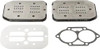 Hitachi Valve Plate Assembly (885508) #0231B4, image showing the metallic valve plates, a gasket, and a metal parts for engine or machinery.
