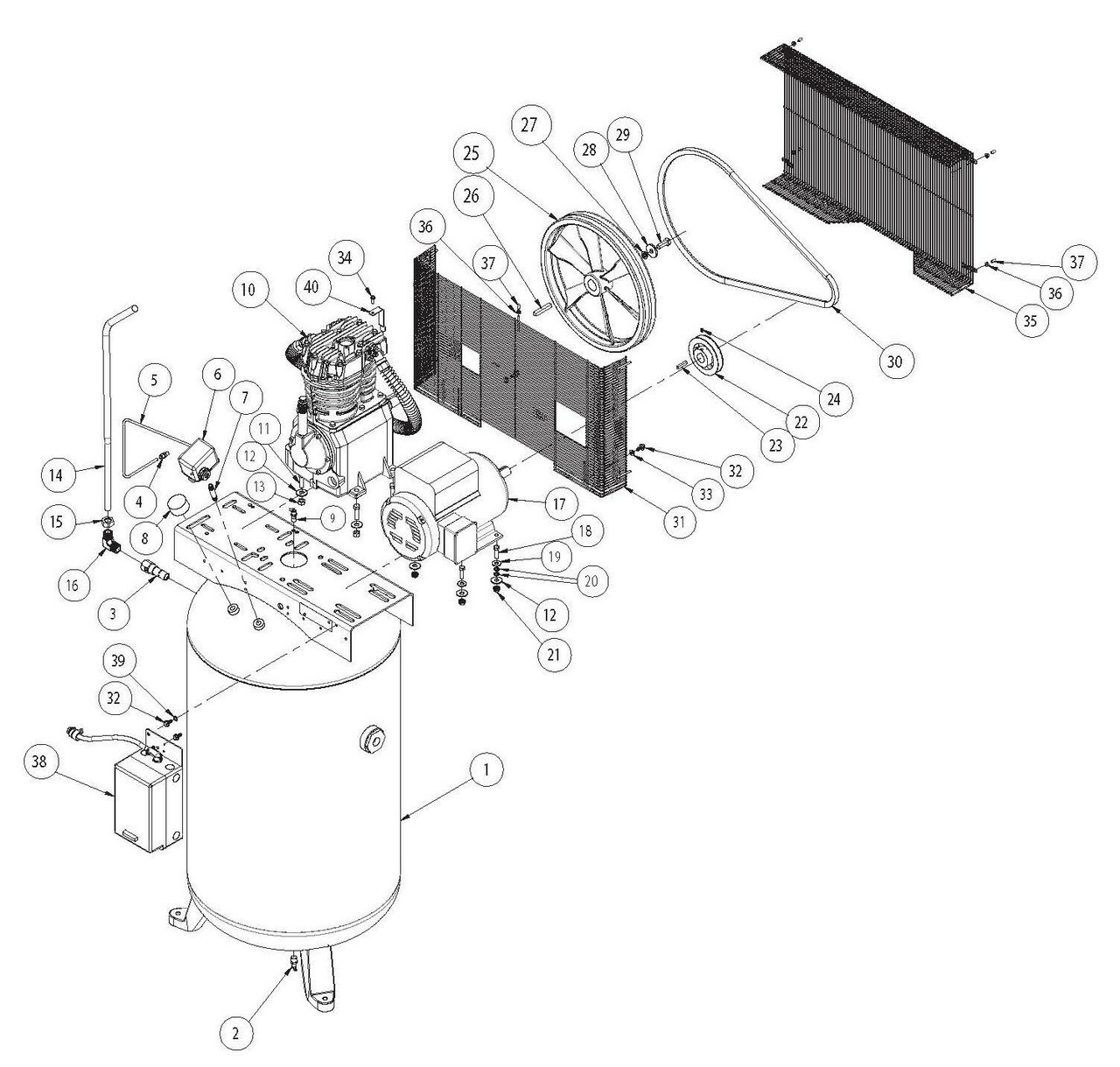 Speedaire Air Compressor Replacement Pumps