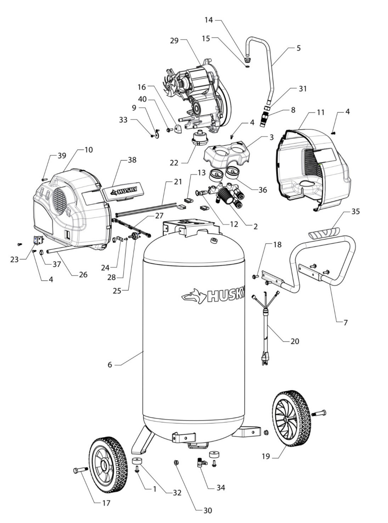 Husky Air Compressor Replacement Pumps