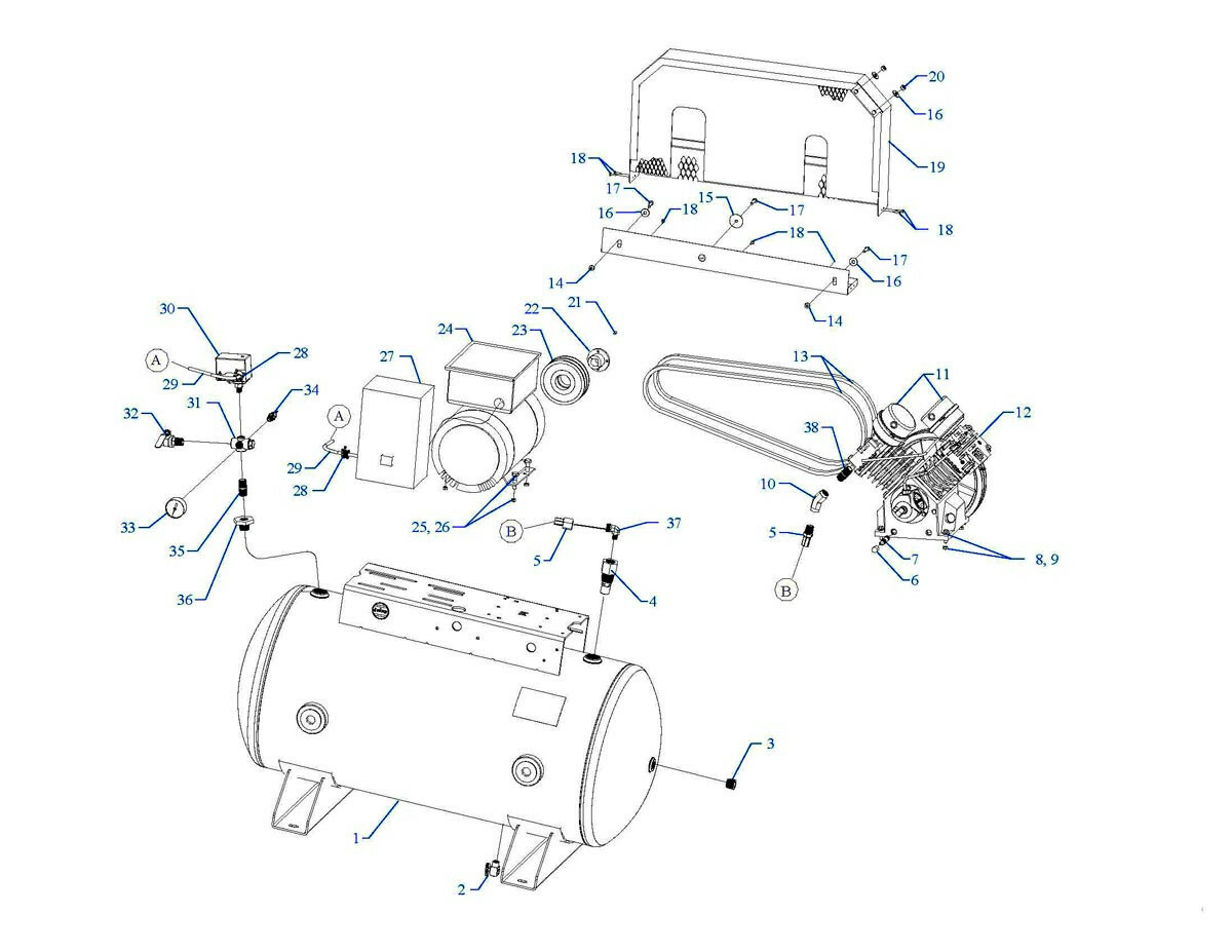 Emglo Air Compressor Replacement Pumps