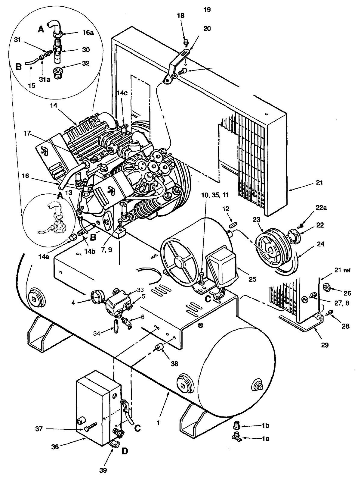 Industrial Air Air Compressor Replacement Pumps