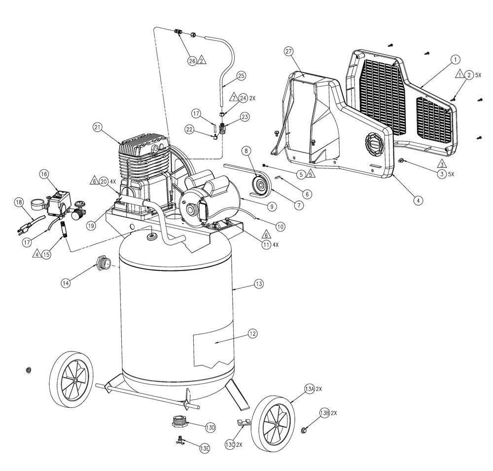 Industrial Air Air Compressor Replacement Pumps