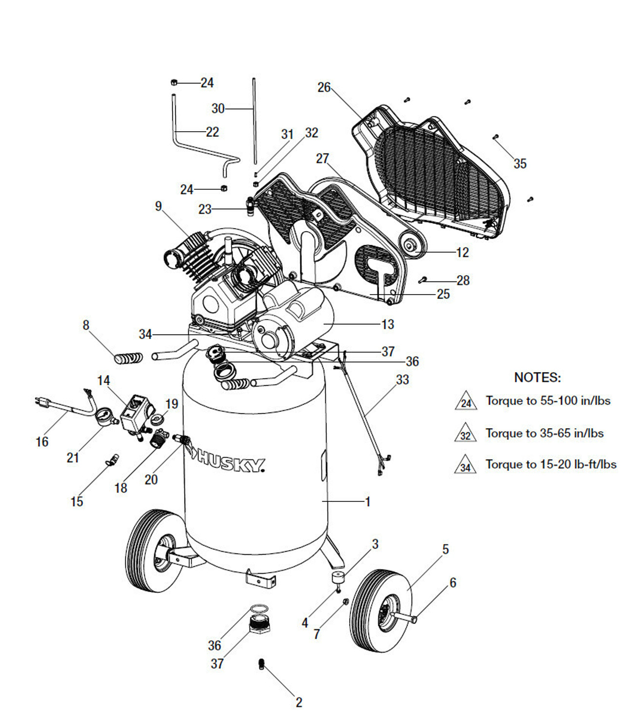 Husky Air Compressor Replacement Pumps