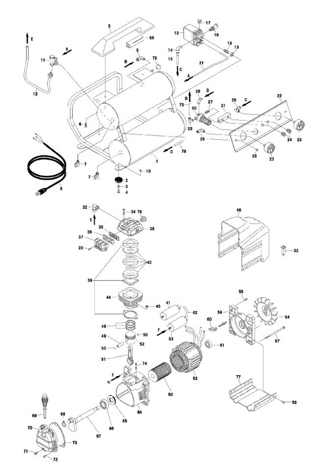 All Hitachi Air Compressor Parts Master Tool Repair