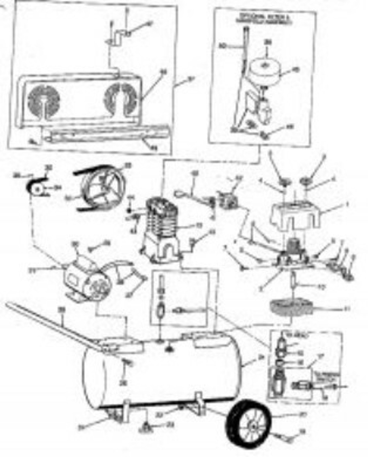 Speedaire Electric OilBath Parts Master Tool Repair